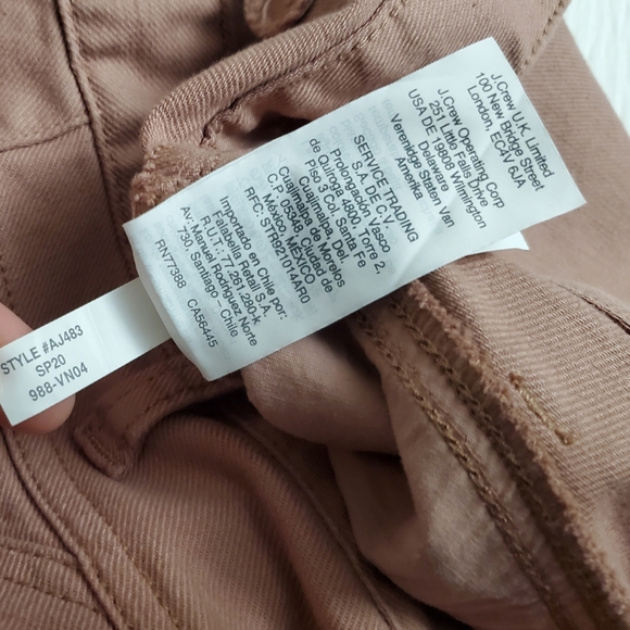 Madewell Pink Yoke Edition Tapered Pants Size 31 Classic Boho Chic Academia - Picture 10 of 15